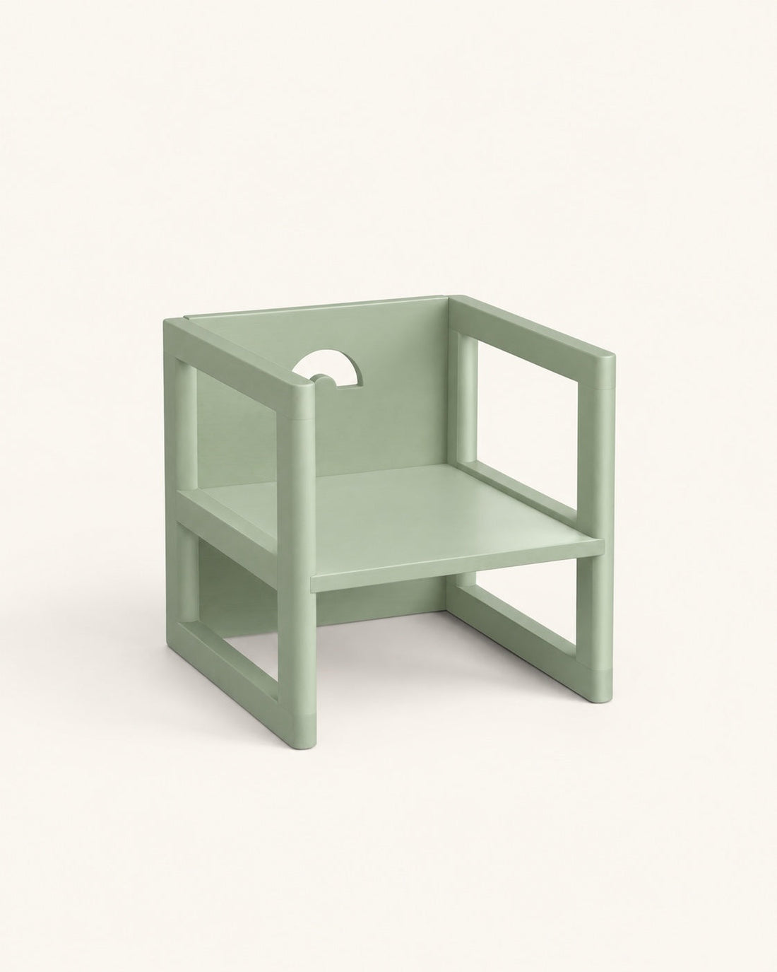 La chaise, finition sauge.