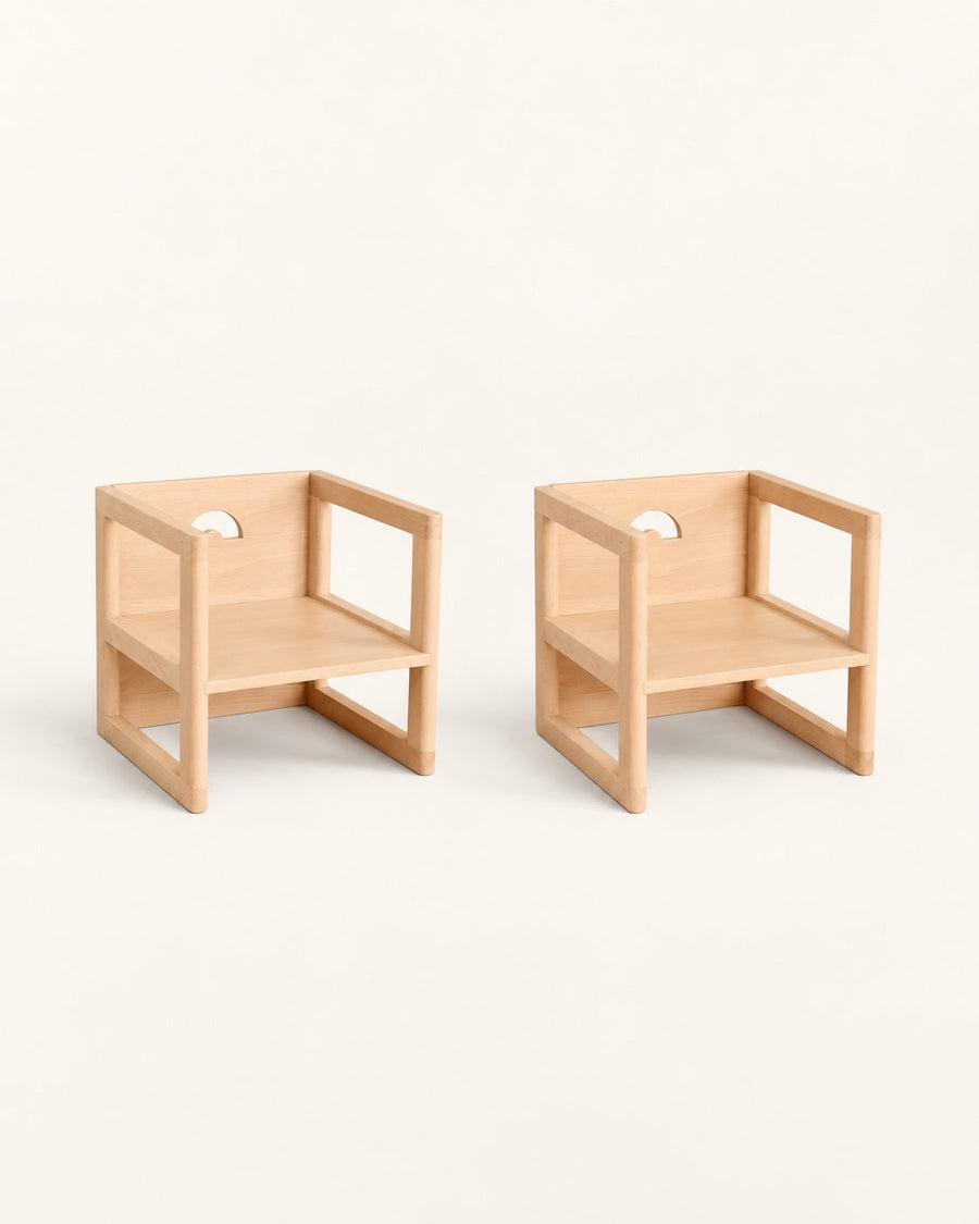 Lot de 2 chaises réversibles