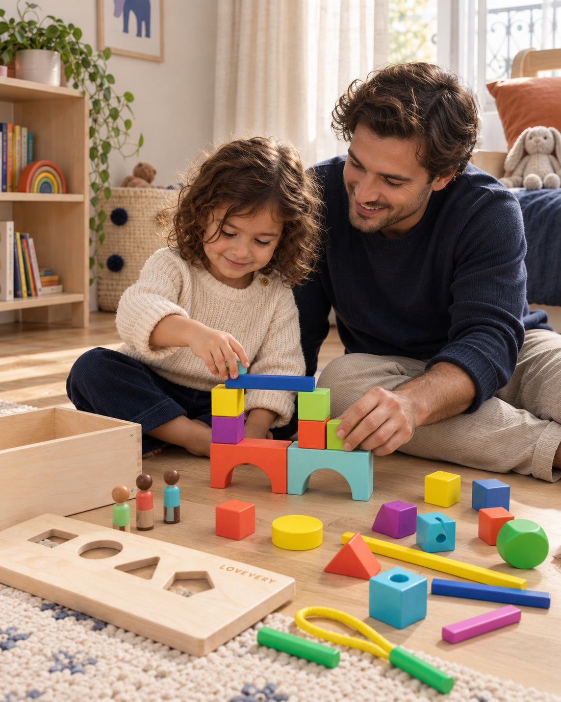 Une construction partagée avec papa.