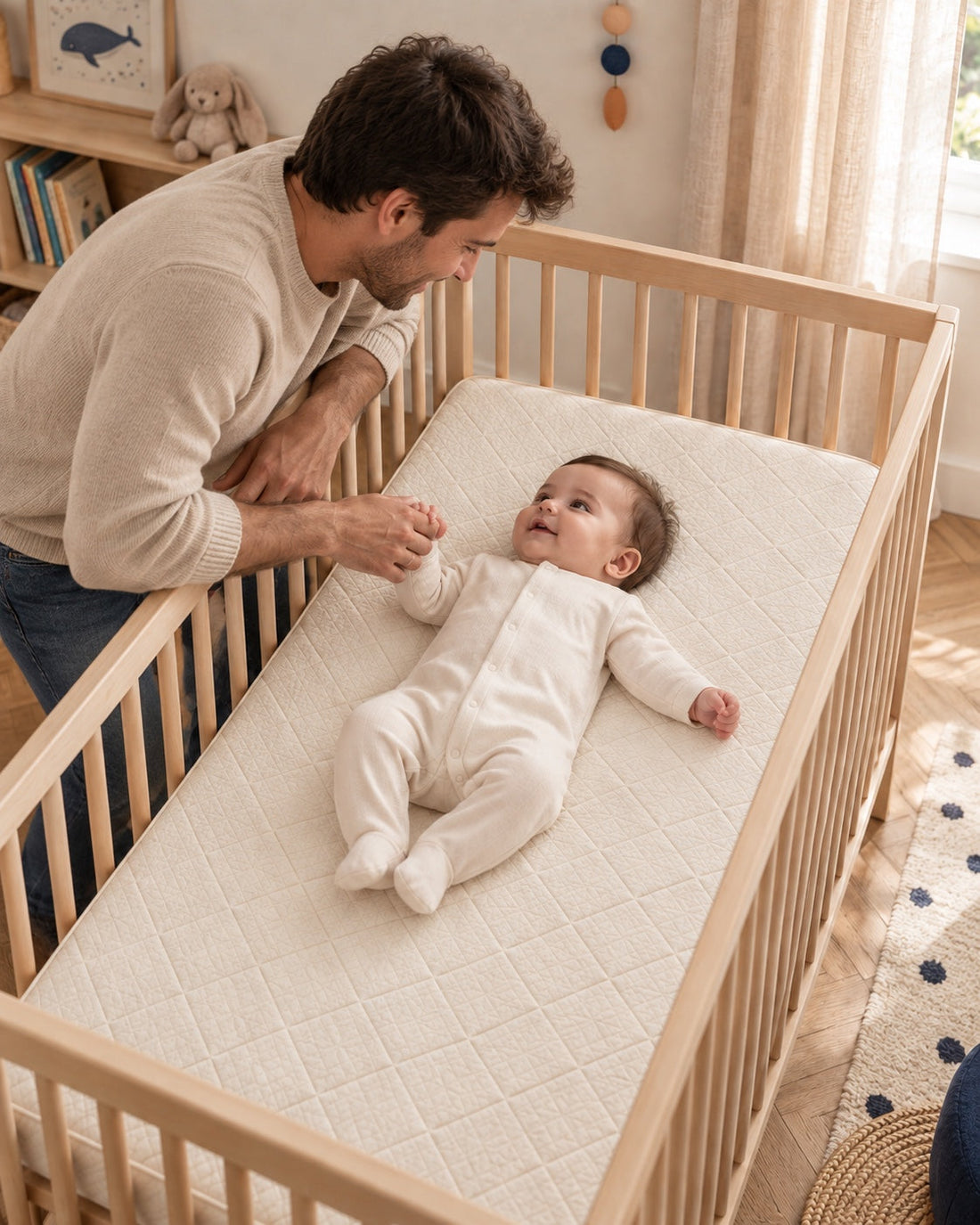 Un moment calme avec bébé.