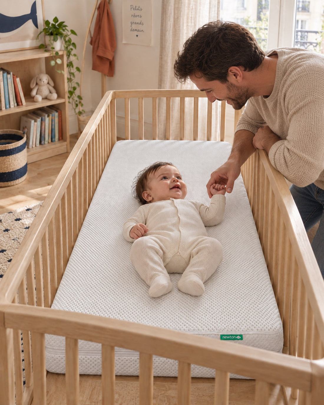 Un moment calme avec bébé.