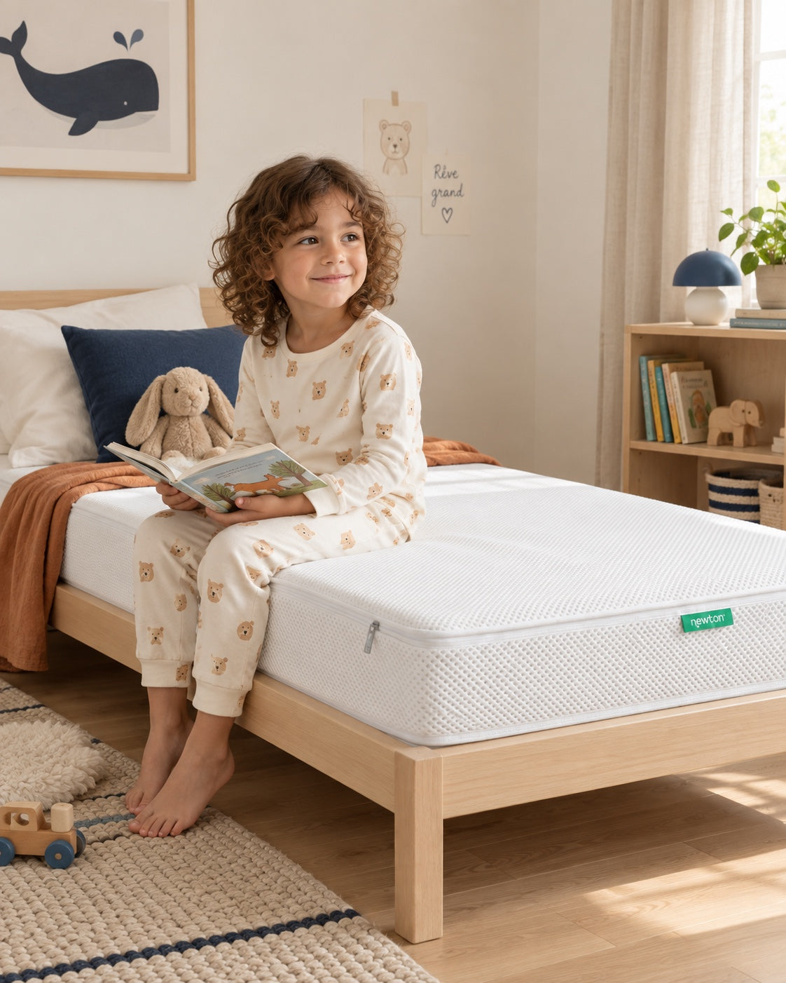 Le matelas dans une chambre d’enfant.