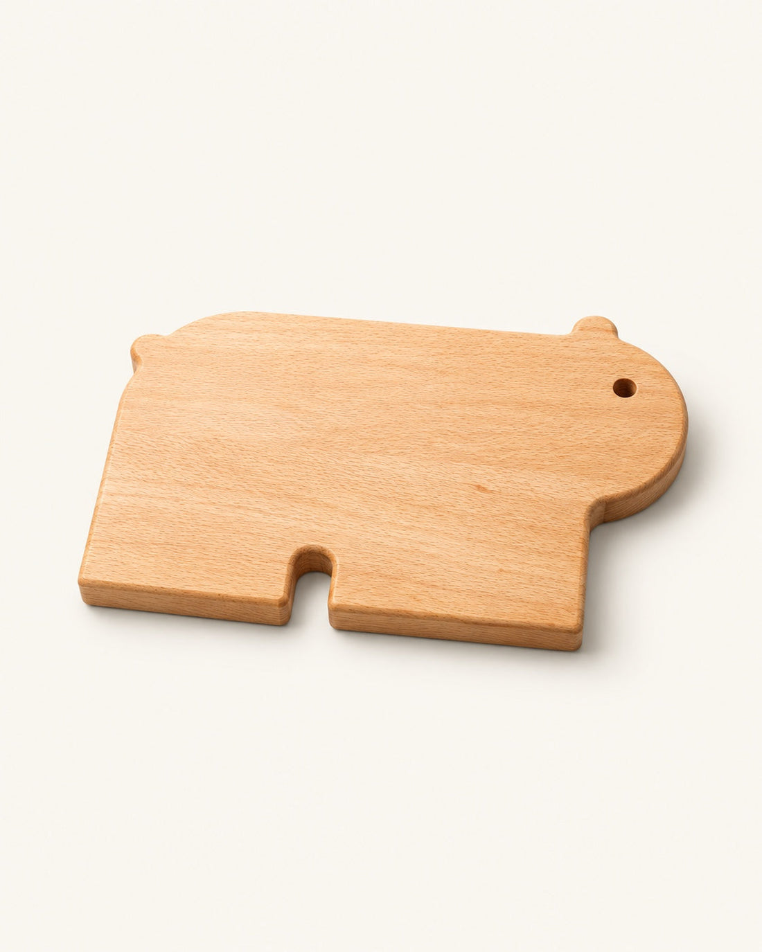La planche ours de trois quarts, pour voir son épaisseur.