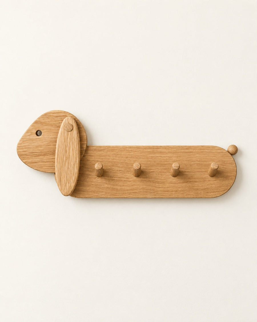 Porte-manteaux enfant en chêne