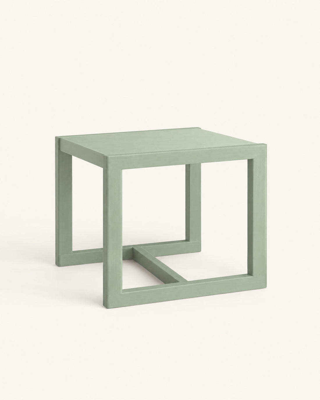 La table, finition sauge.