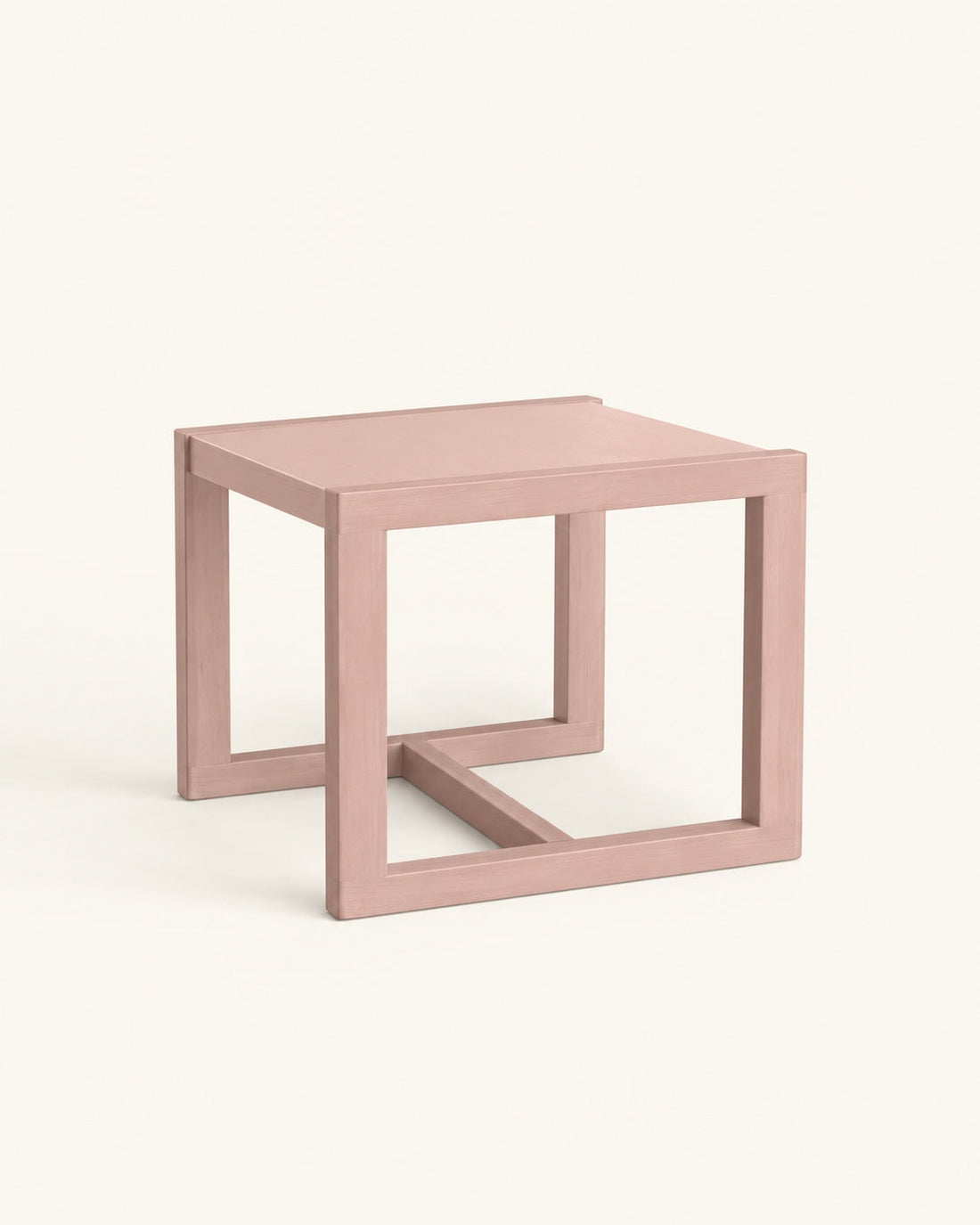 La table, finition rose.
